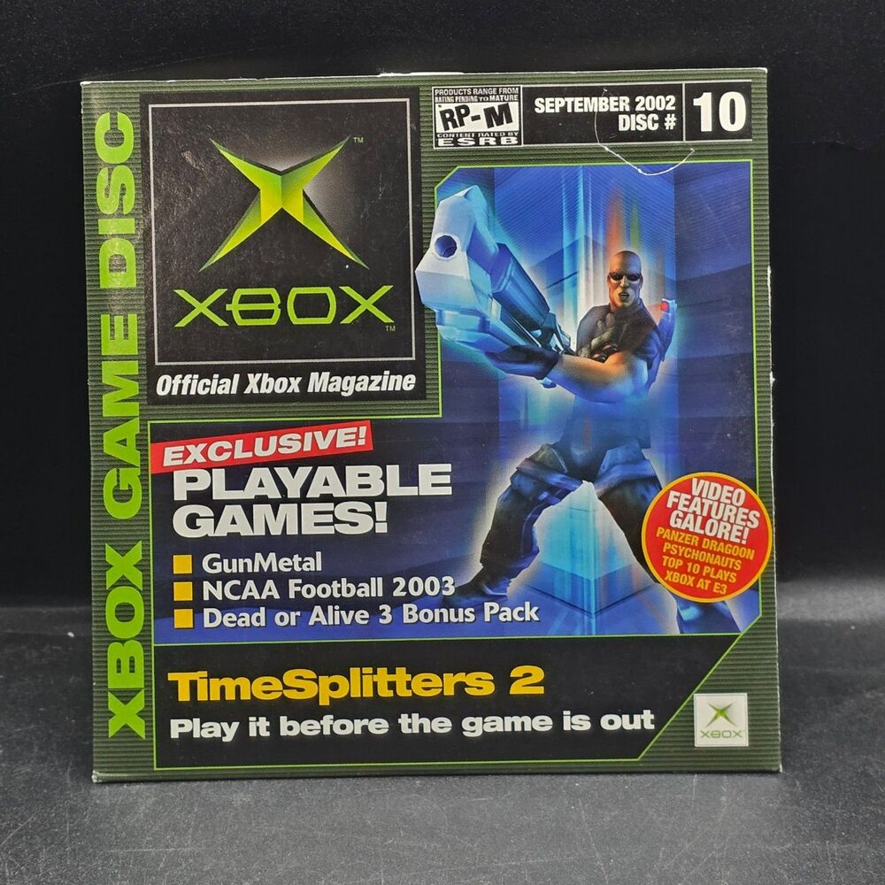 Official Xbox Magazine Demo Disc #10 TimeSplitters 2 GunMetal